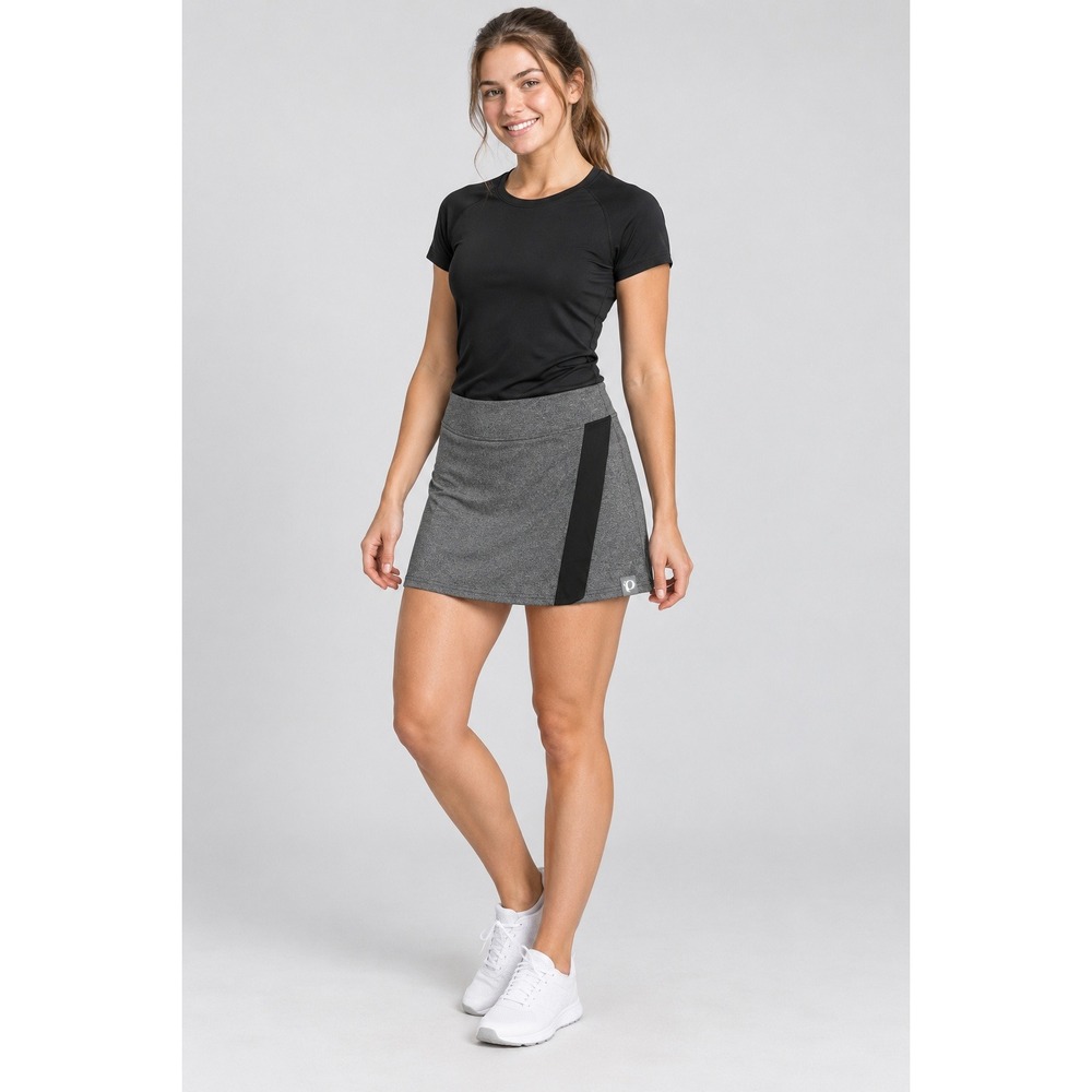 Gym Training Sporty Skort Womens XL Gray Excellent Heathered Athletic 11211720